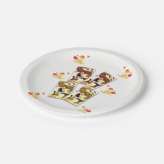 Valentinstag der Teller (Schrägansicht)