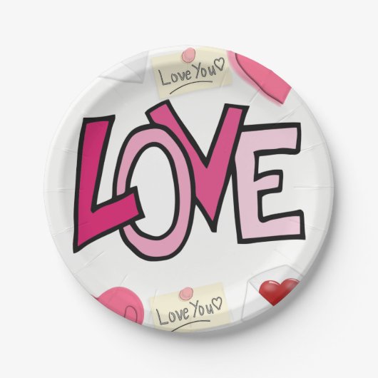 Valentinstag der Teller (Vorderseite)