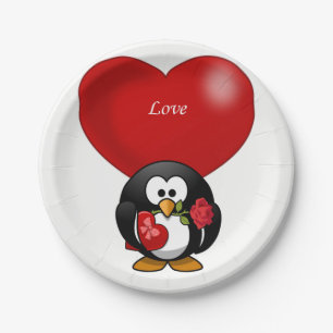 Valentinstag der Teller