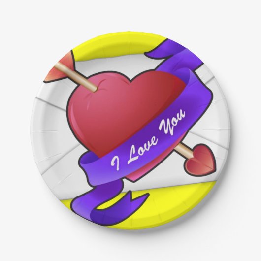 Valentinstag der Teller (Vorderseite)