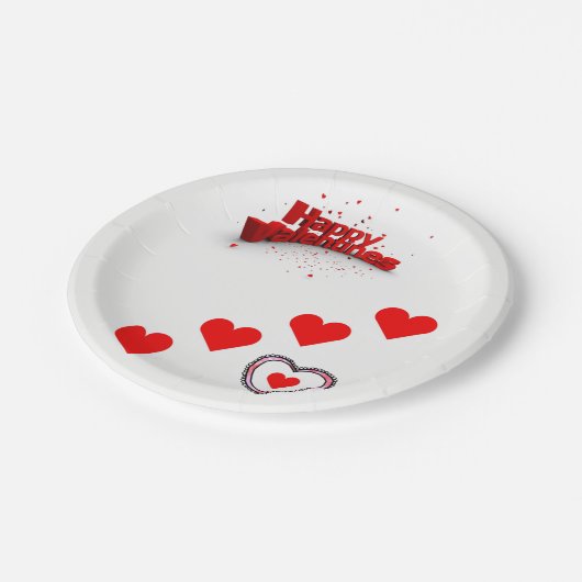 Valentinstag der Teller (Schrägansicht)