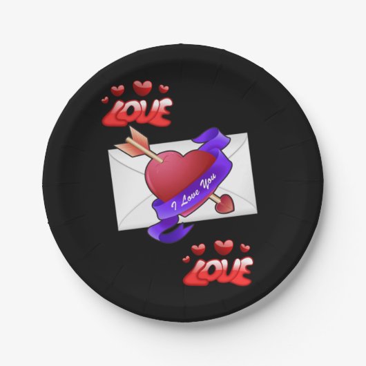 Valentinstag der Teller (Vorderseite)