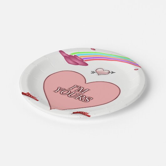 Valentinstag der Teller (Schrägansicht)