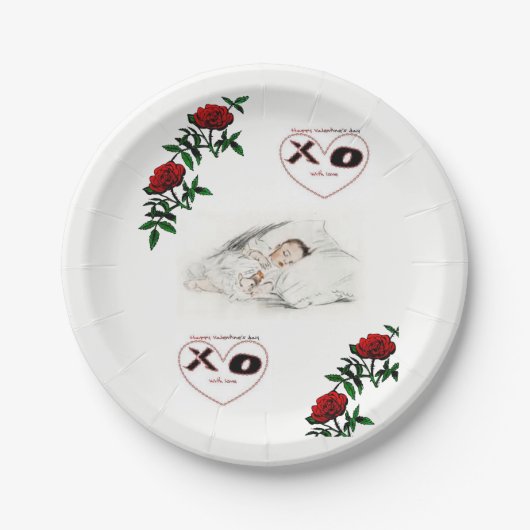 Valentinstag der Teller (Vorderseite)
