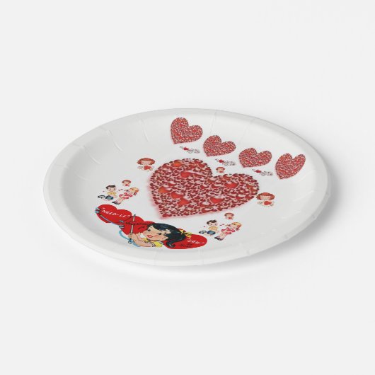 Valentinstag der Teller (Schrägansicht)