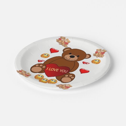 Valentinstag der Teller (Schrägansicht)