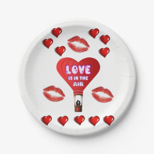 Valentinstag der Teller