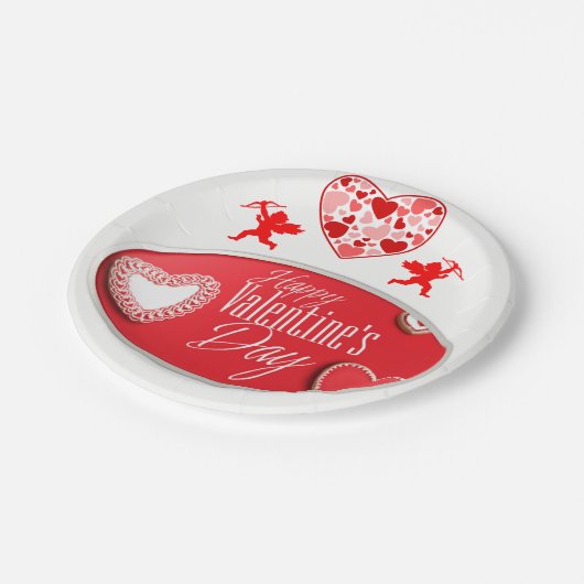 Valentinstag der Teller (Schrägansicht)