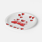 Valentinstag der Teller (Schrägansicht)