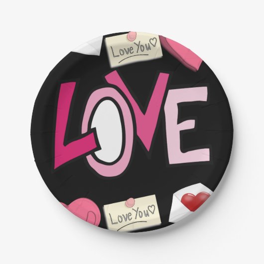 Valentinstag der Teller (Vorderseite)