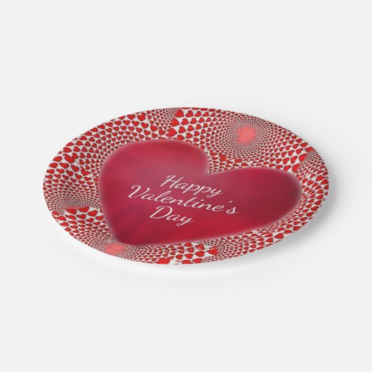 Valentinstag der Teller (Schrägansicht)