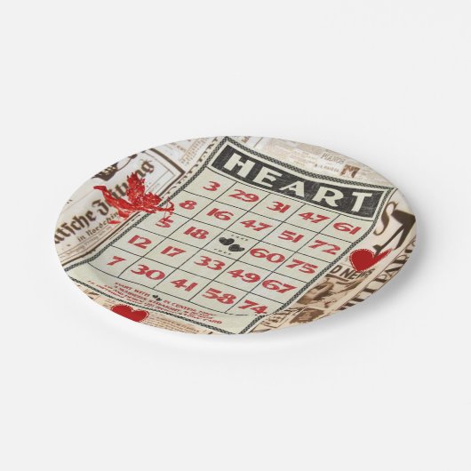 Valentinstag der Teller (Schrägansicht)