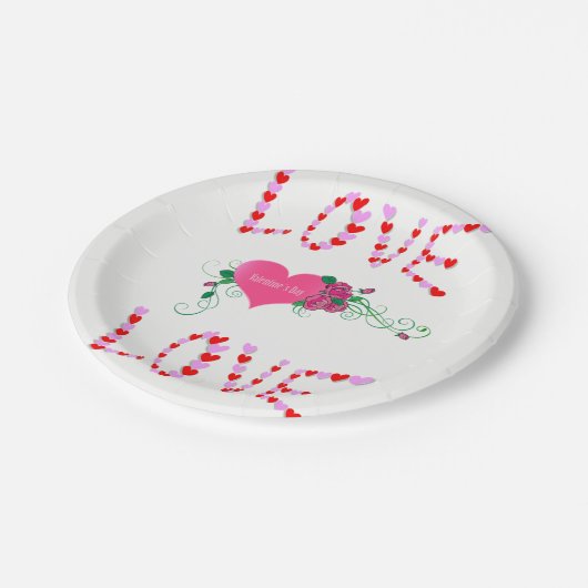 Valentinstag der Teller (Schrägansicht)