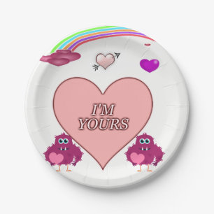 Valentinstag der Teller