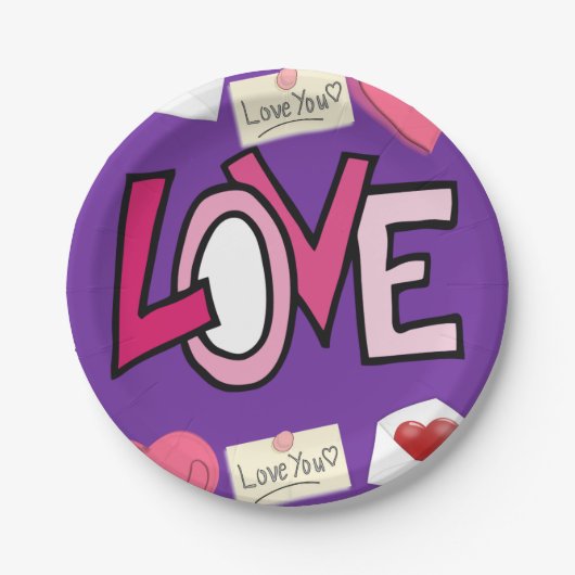 Valentinstag der Teller (Vorderseite)