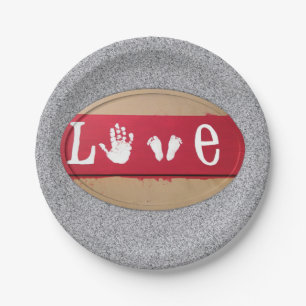 Valentinstag der Teller