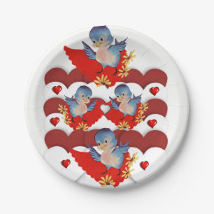 Valentinstag der Teller