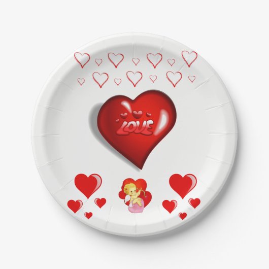 Valentinstag der Teller (Vorderseite)