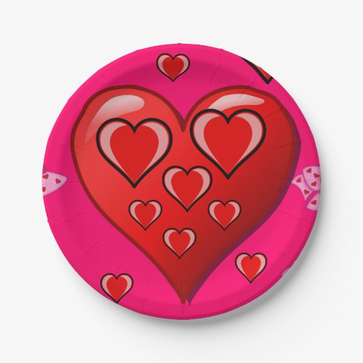 Valentinstag der Teller (Vorderseite)