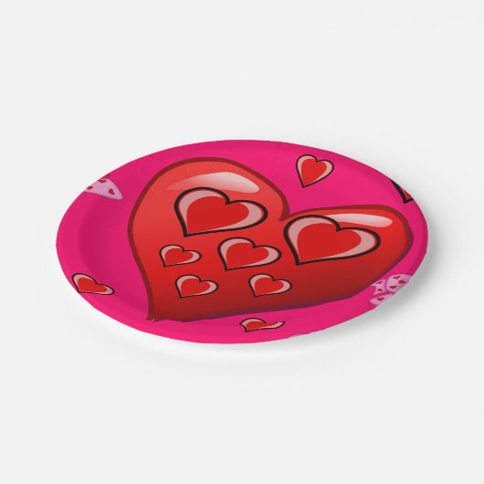 Valentinstag der Teller (Schrägansicht)