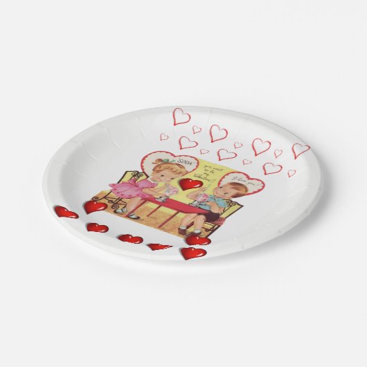 Valentinstag der Teller (Schrägansicht)