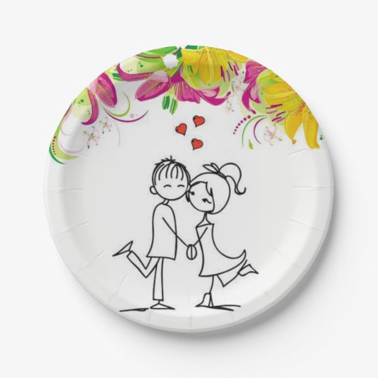 Valentinstag der Teller (Vorderseite)