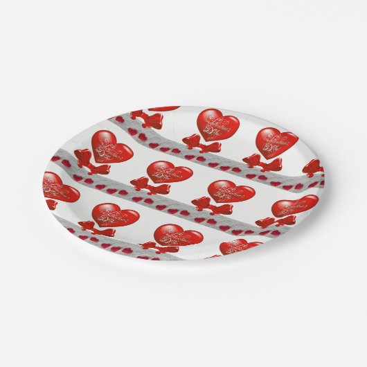 Valentinstag der Teller (Schrägansicht)