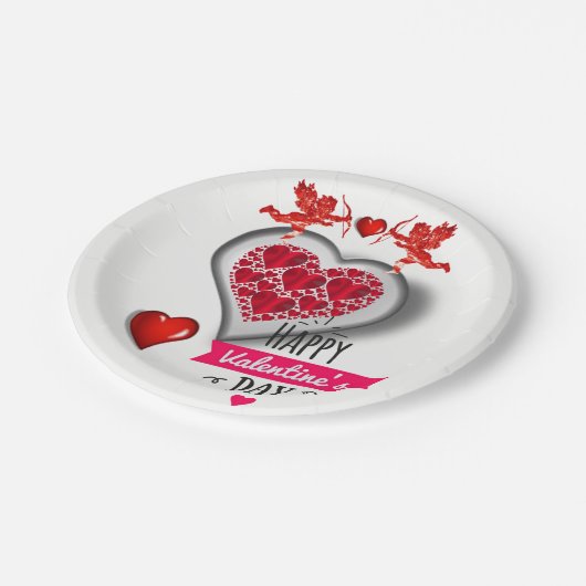 Valentinstag der Teller (Schrägansicht)