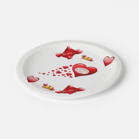 Valentinstag der Teller (Schrägansicht)