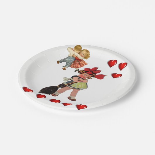 Valentinstag der Teller (Schrägansicht)