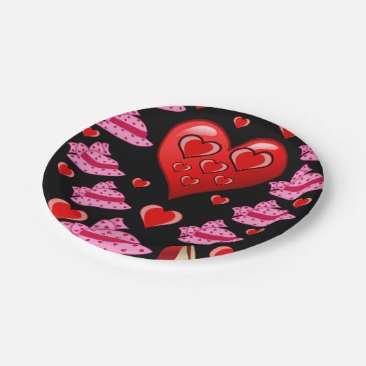 Valentinstag der Teller (Schrägansicht)