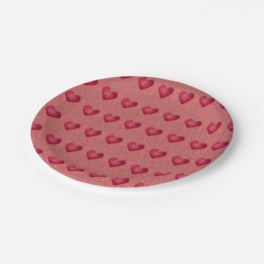 Valentinstag der Teller (Schrägansicht)