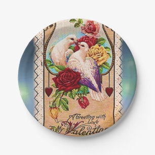 Valentinstag der Teller