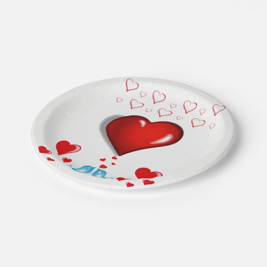 Valentinstag der Teller (Schrägansicht)