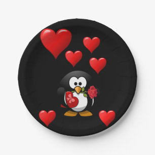 Valentinstag der Teller