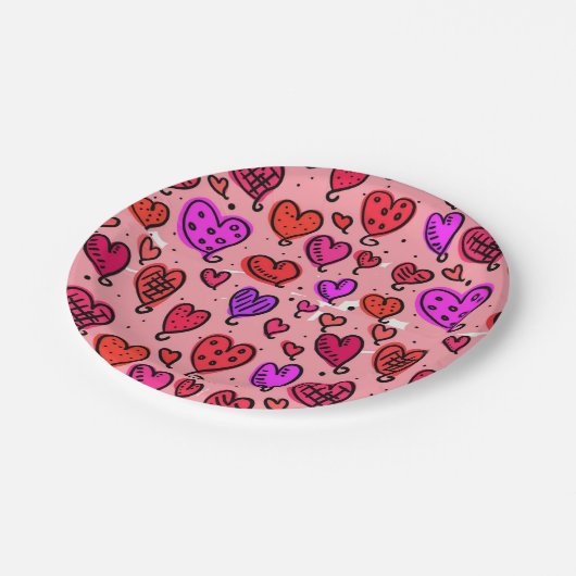 Valentinstag der Teller (Schrägansicht)