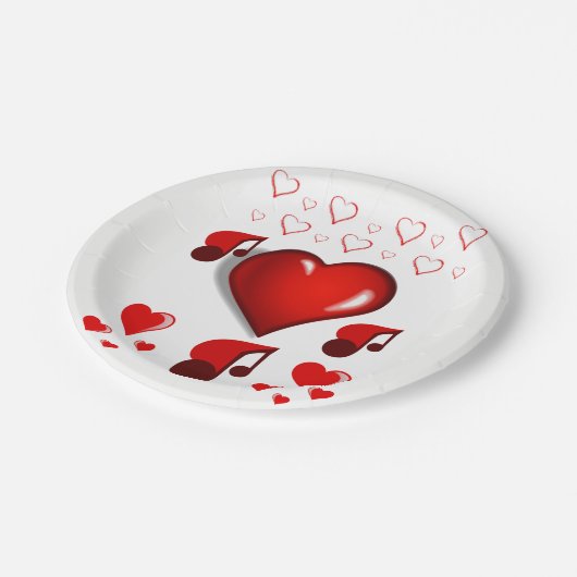 Valentinstag der Teller (Schrägansicht)