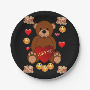 Valentinstag der Teller