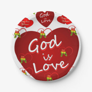 Valentinstag der Teller