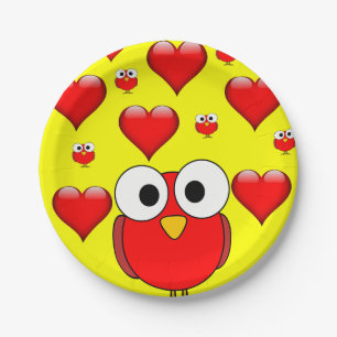 Valentinstag der Teller