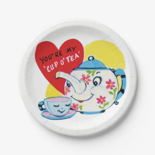 Valentinstag der Teller