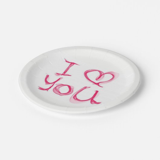 Valentinstag der Teller (Schrägansicht)