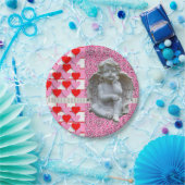 Valentinstag der Teller, Engel Pappteller (Party)