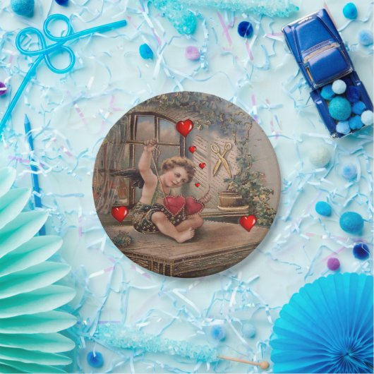 Valentinstag der Teller, Vintag Pappteller (Party)