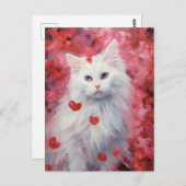 Valentinstag der türkischen Angora Postkarte (Vorne/Hinten)