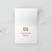 Valentinstag der Vintagen Postkarte (Innenseite)