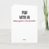 Valentinstag des abstrakten Herzens peresonalisier Karte (Rückseite)