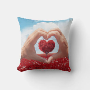 Valentinstag des Herzens Kissen
