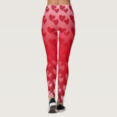 Valentinstag des Herzens Leggings (Rückseite)