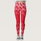 Valentinstag des Herzens Leggings (Vorderseite)